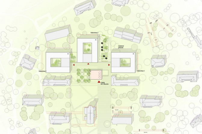 Neubau Psychiatrie in Haar, 4. Preis